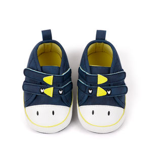 Chaussures pour bébé garçon nouveau-né en toile à semelle souple avec motif d'animaux mignons en vrac - Product Image 3