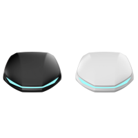 Écouteurs TWS portables pour l'e-sport avec écran numérique 5.4, lumières RGB réglables, faible latence, contrôle tactile, légers et personnalisables