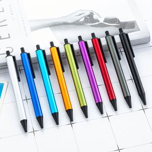15 Bolígrafos de Punta Redonda de Alta Calidad con Acabado Metálico Suave al Tacto, 0.5mm 0.7mm, Tinta Negra, Azul y Roja, Venta al Por Mayor de Bolígrafos de Gel Metálicos - Product Image 1