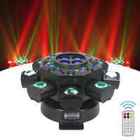 Projecteur Lyre mobile Bee Eye à huit bras 200W, effet LED Bee Eye, Stroboscope RGB pour discothèque, club et spectacle scénique