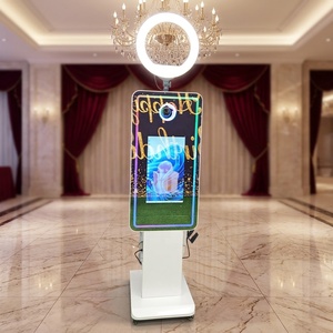 Vente entrepôt US EU UK CA : Kiosque photo tactile LCD 21,5/32 pouces avec logiciel <span class=keywords><strong>gratuit</strong></span>, miroir selfie DSLR - Product Image 3