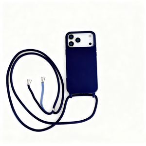 Coque antichoc personnalisée en TPU avec cordon pour iPhone 17, 17 Pro Max, 17 Pro – Étui de téléphone à bandoulière lisse avec sangle pour le cou et le corps - Product Image 1