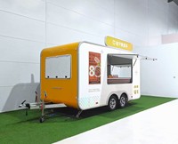 Remorque alimentaire ORANGE certifiée par les fabricants, Food Truck, Remorque à café, Imbisswagen avec homologation suisse