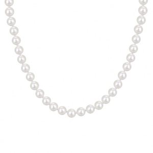 Colliers de bijouterie fine Dylam Elegance, argent sterling 925, collier de perles rondes de 6 mm pour femmes, accessoires de bijouterie pour tous les jours - Product Image 1