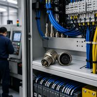 Connecteur de capteur M12 plaqué or, type à souder, pour systèmes de contrôle d'automatisation PLC