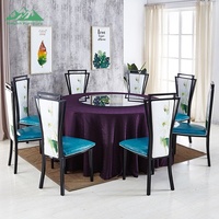 Mesa Redonda Plegable Personalizable de Calidad Profesional con Base de Acero para Hoteles y Centros de Convenciones