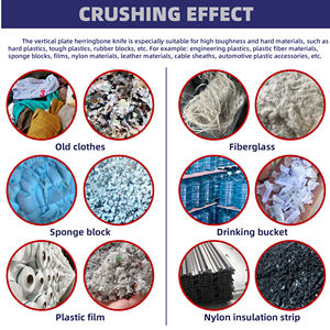 Trituradora de plástico de reciclaje de plástico de baja velocidad Trituradora de botellas para mascotas Máquina trituradora de plástico - Product Image 2