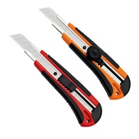 Couteau manuel à lame en acier inoxydable, poignée en plastique de haute qualité 1 pièce, coupe-pression, couteau utilitaire de serrure
