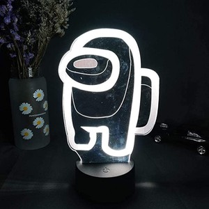 Mesa de café decoración del Led Sensor lámpara entre nosotros la noche de juego de luz de neón 7 cambio de Color 3D Luz - Product Image 2