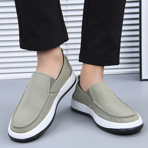 Chaussures décontractées pour hommes à semelle souple et antidérapante, respirantes, extra larges, à enfiler, en toile résistante, pour le printemps – Meilleures ventes - Product Image 4