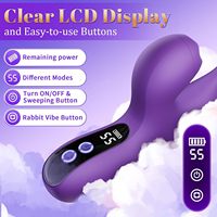 Nouveau vibrateur féminin à commande par application avec écran numérique, stimulation du point G, vibrations à 50 dB