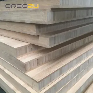 Greezu custom thickness 3- 45mm bamboo furniture panel Bamboo Ply board Natural bambu panels laminated Bamboo plywood sheet