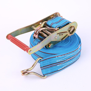 Sangles de fixation de cargaison, tensionneur en ruban de nylon bleu, capacité de 30 kg, pour le fixation des marchandises sur les camions - Product Image 1