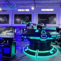 Simulador de Vuelo VR UFO para 5 Jugadores 360 °   Atracción de Arcade con Movimiento y Efectos Multisensoriales para FEC