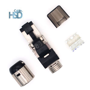 Connecteur blindé RJ45 Cat8 sans outil pour terminaison sur site, prise modulaire mâle Ethernet pour câbles Cat8 - Product Image 3