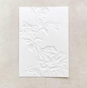 Tarjeta de Invitación de Boda con Diseño Floral en Relieve Personalizado, para Papelería de Boda - Product Image 2
