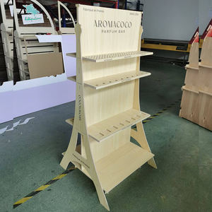 Exhibición de exhibición plegable portátil de exposición personalizada con exhibición de bufanda y estantes para vitrina de madera de Boutique - Product Image 2