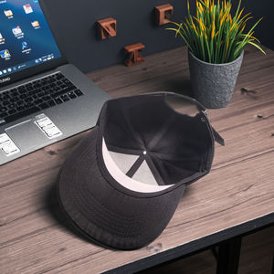 Gorra de 6 Paneles Unisex de Algodón 100% con Rayas y Bordado 3D, Estilo Business, para las Cuatro Estaciones, Cierre a Presión, Venta Caliente <span class=keywords><strong>Beland</strong></span>, MOQ Bajo - Product Image 3