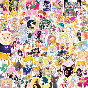 สติกเกอร์กันน้ำลายอนิเมะเซเลอร์มาร์ส 100 ชิ้น/ถุง สำหรับตกแต่งกระเป๋าเดินทาง กีตาร์ รถยนต์ แล็ปท็อป และสเก็ตบอร์ด - Product Image 1