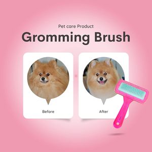 Square Head Slicker Comb for Cats and Dogs Durable <b>Pet</b> Grooming <b>Brush</b> for Detangling Mats Shedding Reduction and Daily Grooming - Product Image 4