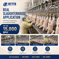 Chaîne de Découpe de Volailles Certifiée CE, Capacité 2000 BPH, Équipement de Découpe de Volailles, Ligne de Découpe de Poulets Clé en Main