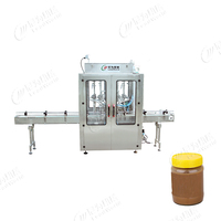 Ligne remplissante à grande vitesse automatique de pot de miel de piston machine d'étiquetage de capsulage et de cachetage de miel de machines