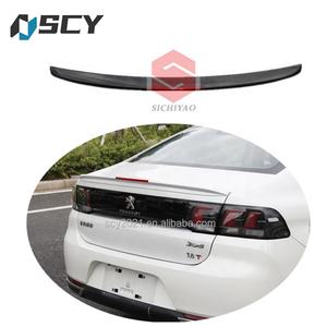 Becquet arrière noir brillant en plastique ABS, aileron postérieur réfléchissant fait de matériau plastique adapté à la <span class=keywords><strong>Peugeot</strong></span> <span class=keywords><strong>308</strong></span>, pour modèle 2016, 2019 — <span class=keywords><strong>308</strong></span> - Product Image 1