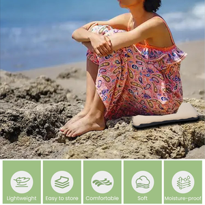 Portatile auto-gonfiante sedile stadio Memory Foam Backpacking sport campeggio all'aperto terreno roccioso <span class=keywords><strong>a</strong></span> prova di umidità Pad tipo terreno roccioso - Product Image 5