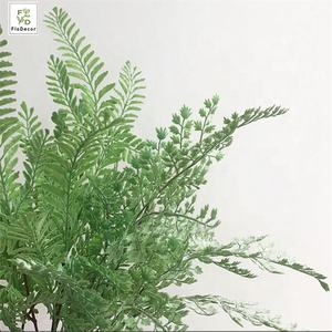 بسعر الجملة نبات سرخس صناعي ناعم بلاستيك محاكاة خضرة خضراء بأوراق ثلجية للاستخدام في الهواء الطلق للمناسبات المنزلية - Product Image 6