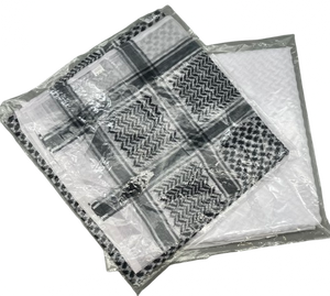 Pañuelo árabe para la cabeza de hombre adulto, cubrecabezas de poliéster, Keffiyeh, Shemagh del desierto de Oriente Medio, envoltura musulmana, pañuelo árabe para hombres - Product Image 6
