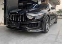 Kit carrosserie en fibre de carbone de style MSY pour Maserati Levante jupe latérale de lèvre avant diffuseur arrière becquet roue sourcil capot pare-chocs automatique