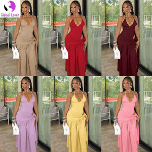 Costume formel taille haute pour femmes à <span class=keywords><strong>prix</strong></span> compétitif Service OEM <span class=keywords><strong>Collection</strong></span> été Ensemble deux pièces - Product Image 1