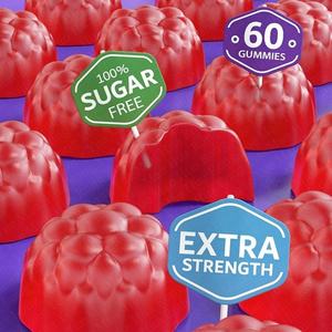 Magnesio glicinato naturale 400mg integratore di gummie, lampone gummie magnesio, contenente olio di ribes nero - Product Image 5