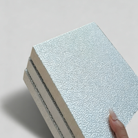 Panel de Ducto Preaislado PIR, Material de Aislamiento y Placa Ignífuga, Placa de Aislamiento de Espuma Fenólica de Aluminio de Doble Cara