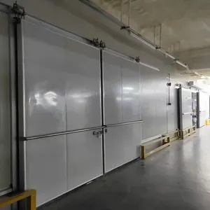 Swing door normal 10cm thickness walk in refrigeration unit freezer room door hinge and lock customized cold room door