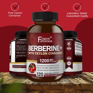 Capsules d'extraits de plantes de berbérine à haute puissance avec cannelle de Ceylan, 120 capsules végétales pour femmes et hommes, complément de berbérine - Product Image 4