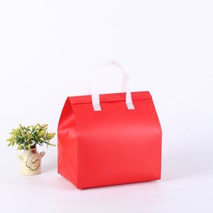 Disposable Wholesale Thermal Insulated Custom Reusable Non-Woven Food Delivery Lunch <b>Cooler</b> Bag with Logo Cartoon Pattern - Product Image 2