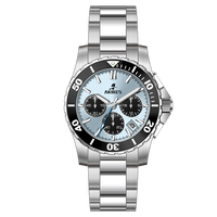 Automatische hochwertige Saphir Edelstahl Chronograph Pilot Automatische Panda Augen Herren Quarzuhr Edelstahl Herren