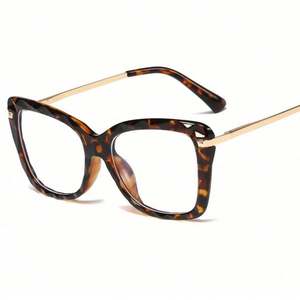 Gafas de Moda 2020 con Montura Metálica y Bisagras de Resorte, Transparentes, Rosadas, TR90, Estilo Ojo de Gato para Mujer, con Protección Anti Luz Azul - Product Image 4