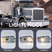 Une paire de phares halogènes pour Peterbilt 388/389 2008-2018, éclairage de camion étanche, garantie d'un an, directement de l'usine
