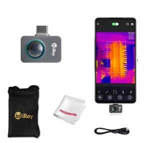 Caméra thermique InfiRay P2 Pro pour smartphone, résolution IR 256x192, sensibilité 40mK, fréquence d'images 25Hz, objectif pour inspection CVC - Product Image 4