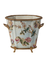 Arrangement de fleurs de luxe léger de haute qualité ornement de maison en céramique Pot de plantes de décorations chambres Arts