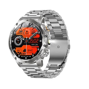 2025 New AK87 <b>Smart</b> Watch with Steel Silicone Strap Large Round Screen Fitness Tracker 100+ Sport Modes BT Calling Function - Product Image 1