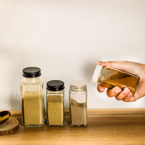 ขวดเครื่องเทศแก้วขนาดเล็ก4ออนซ์120มล.,พร้อมฝาปิด<span class=keywords><strong>ไม้</strong></span>ไผ่ภาชนะเก็บอาหารสำหรับห้องครัวพร้อมชั้น<span class=keywords><strong>ไม้</strong></span>12ชิ้น24ชิ้น - Product Image 4