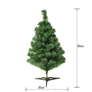 ต้นคริสต์มาสจากโรงงานโดยตรง ขนาด 45 ซม./<span class=keywords><strong>60</strong></span> ซม. ต้นคริสต์มาสประดิษฐ์จากพีวีซี สีเขียว - Product Image 1