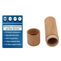 Runde Holz-Teedose aus Naturholz, Geeignet zur Teeaufbewahrung, für Losen Tee und Hochwertige Marken-Geschenkverpackungen