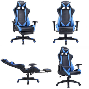 Échantillon gratuit Bleu Chaises De Jeu Ordinateur De Course Jeu De Bureau Personnalisé En Cuir Silla <span class=keywords><strong>Gamer</strong></span> Dropshipping <span class=keywords><strong>Chaise</strong></span> De Jeu - Product Image 6