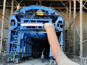 Đường hầm thứ cấp lót xe vòm hàng đầu pre-cast bê tông đầy đủ thủy lực tự hành bán buôn đường hầm máy - Product Image 4