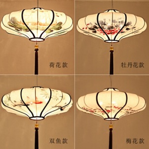 โคมไฟระย้าสไตล์จีนแบบนีโอจีน ขนาด 40 ซม. 60 ซม. 80 ซม. ไฟ LED สำหรับโรงแรม ร้านอาหาร ร้านน้ำชา โคมไฟตกแต่ง - Product Image 3