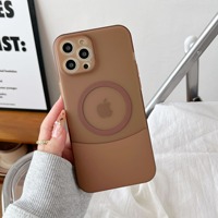 Coque anti-chute magnétique pour iPhone 17 Pro Max Coque de téléphone mate colorée patchwork avec sensation de peau Style Mate pour Apple 16 Series